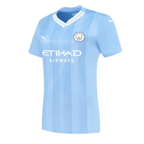 Maillot de foot Manchester City John Stones #5 Domicile Femmes 2023-24 Manches Courte